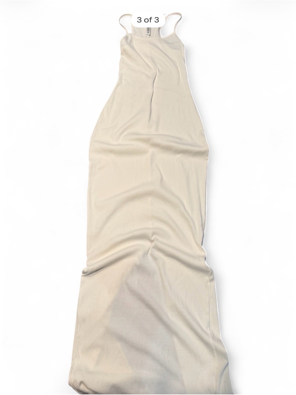 SKIMS Cream Ribbed Tank Top - Picture 2 of 3